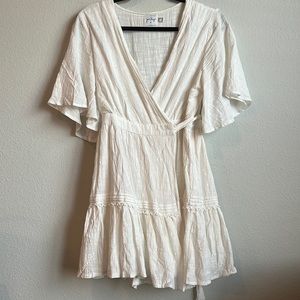 princess polly short flowy wrap dress